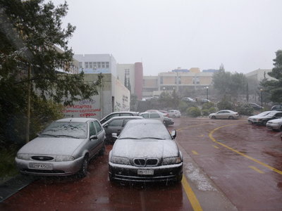 Χιόνια στην πολυτεχνειούπολη - 8/1/2013